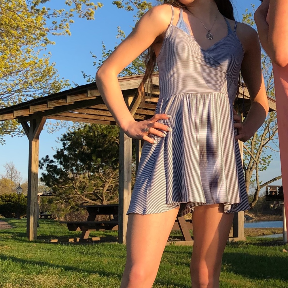 striped romper